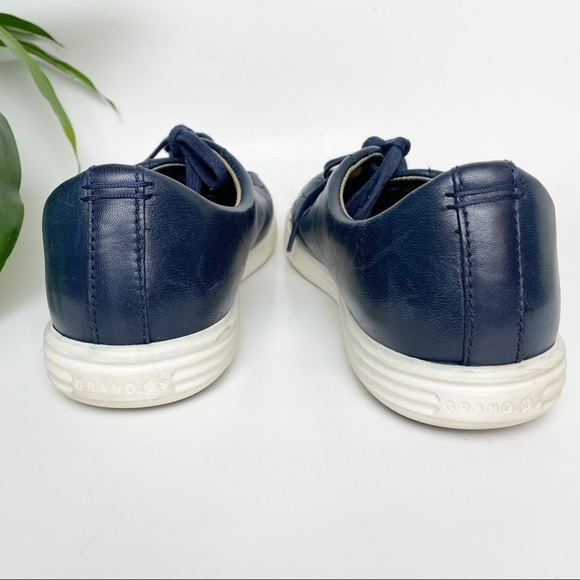 Cole Haan Grand Crosscourt II Sneaker Navy Leather 11 - Picture 5 of 12